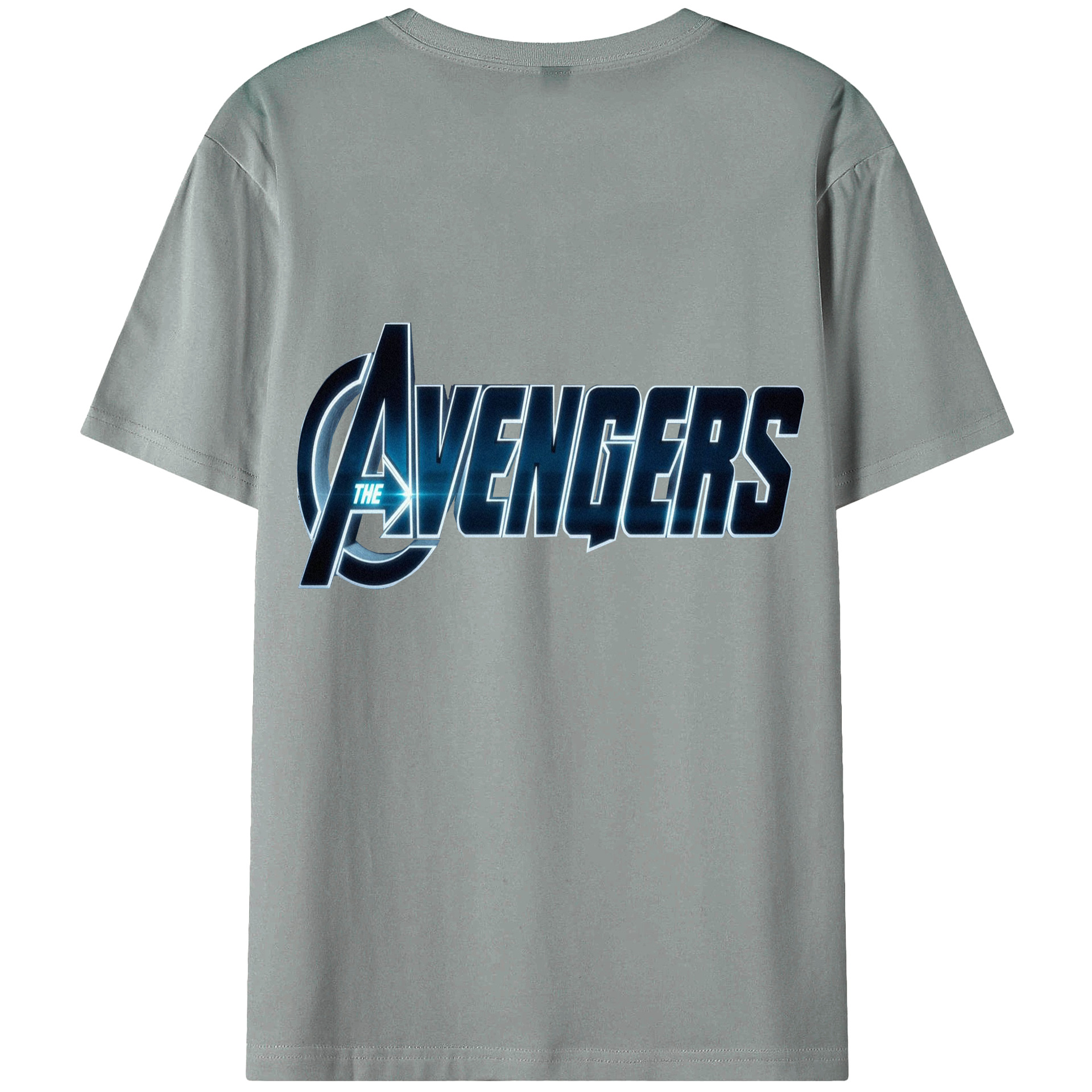 （画像用） アベンジャーズ The Avengers 綿100％ メンズ半袖Tシャツ（バックプリント） 通気性